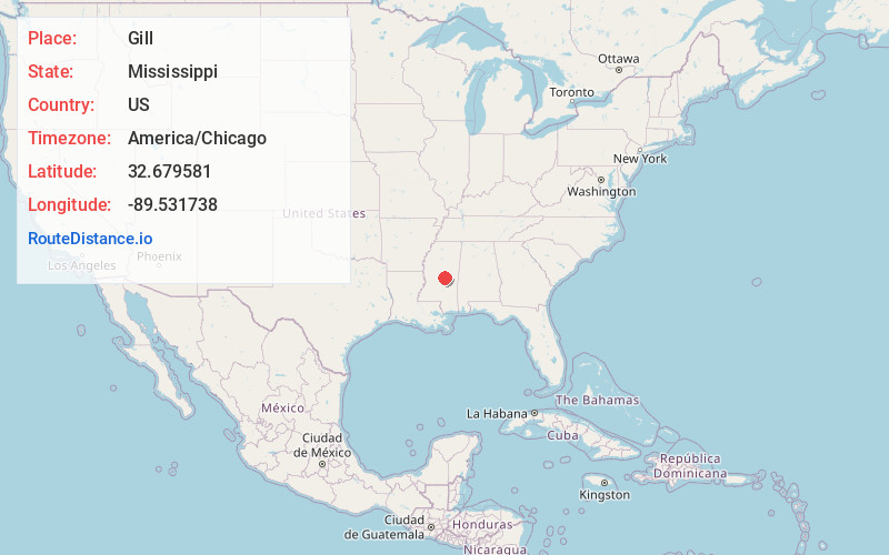 Map of Gill