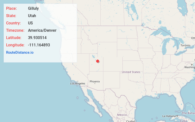 Map of Gilluly