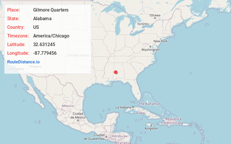 Map of Gilmore Quarters