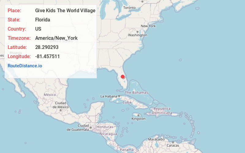 Map of Give Kids The World Village