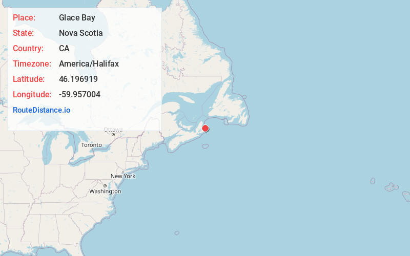 Map of Glace Bay