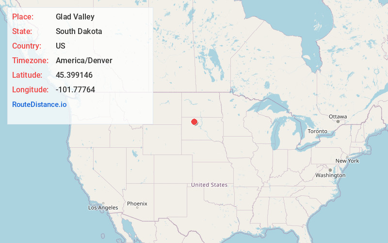 Map of Glad Valley