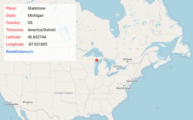 Map of Gladstone