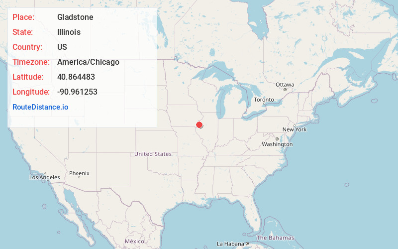 Map of Gladstone