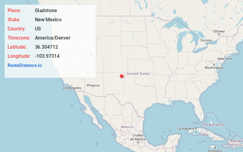Map of Gladstone