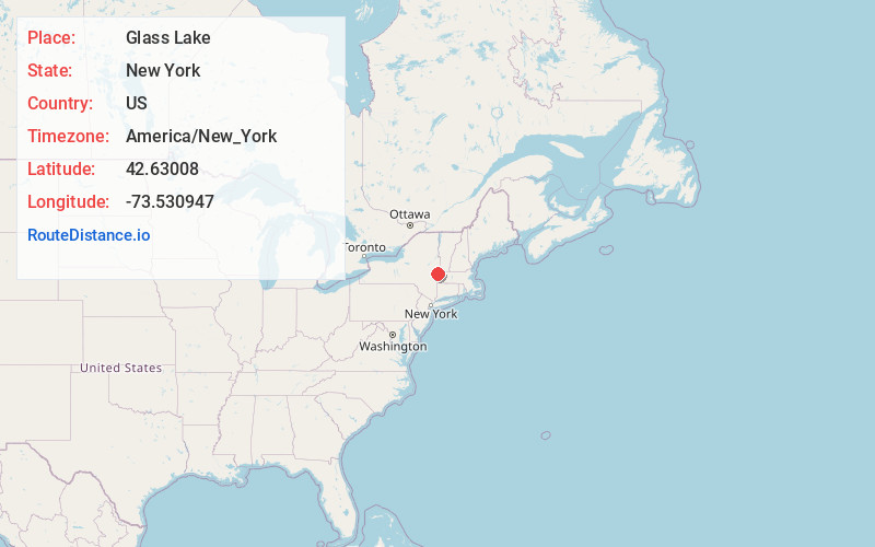 Map of Glass Lake
