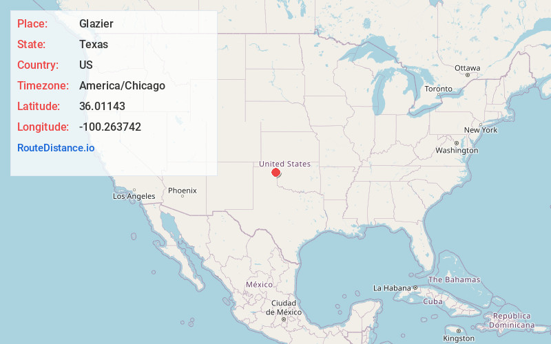 Map of Glazier