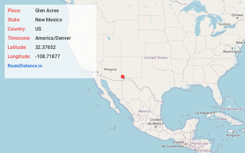 Map of Glen Acres