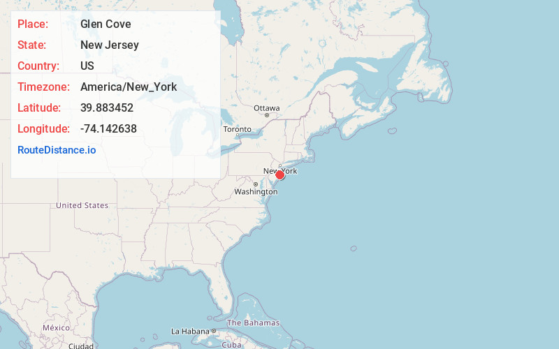Map of Glen Cove