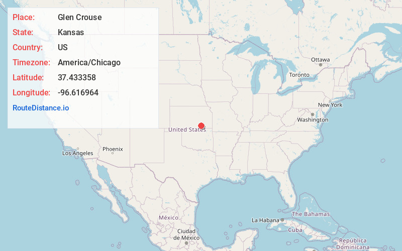 Map of Glen Crouse