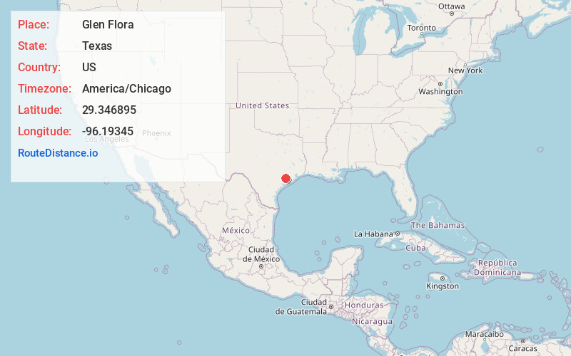 Map of Glen Flora