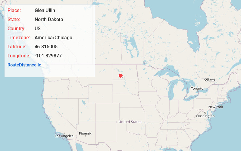 Map of Glen Ullin