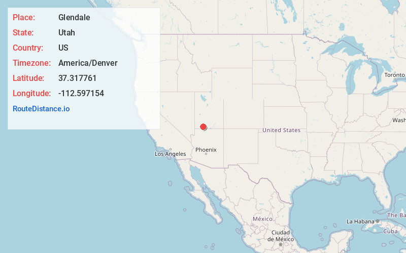 Map of Glendale