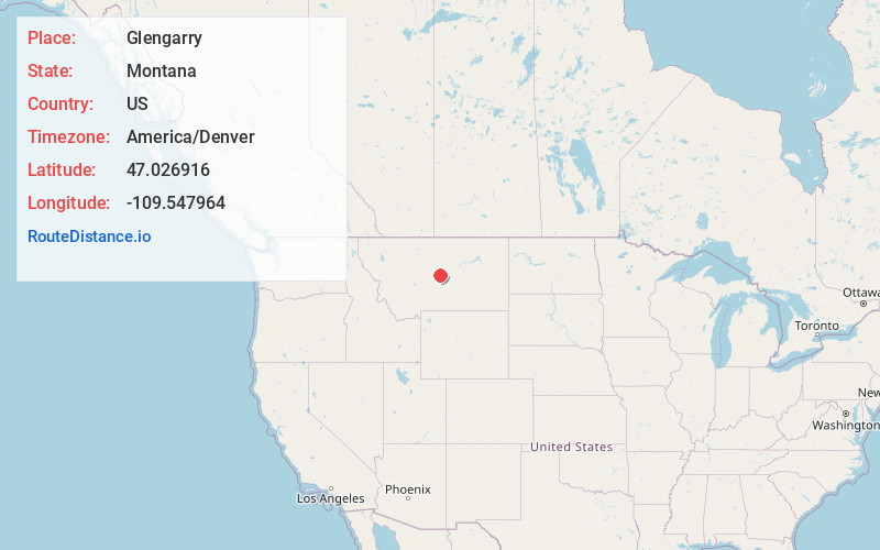 Map of Glengarry