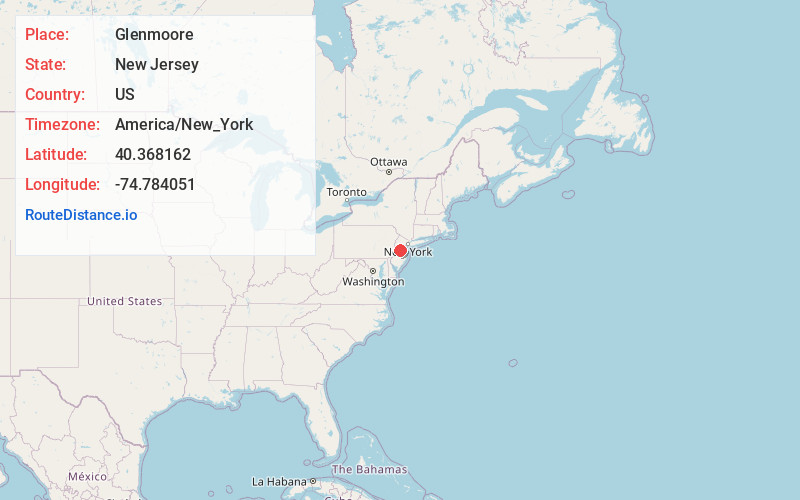 Map of Glenmoore