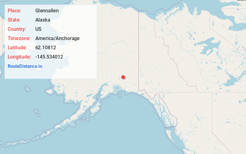 Map of Glennallen