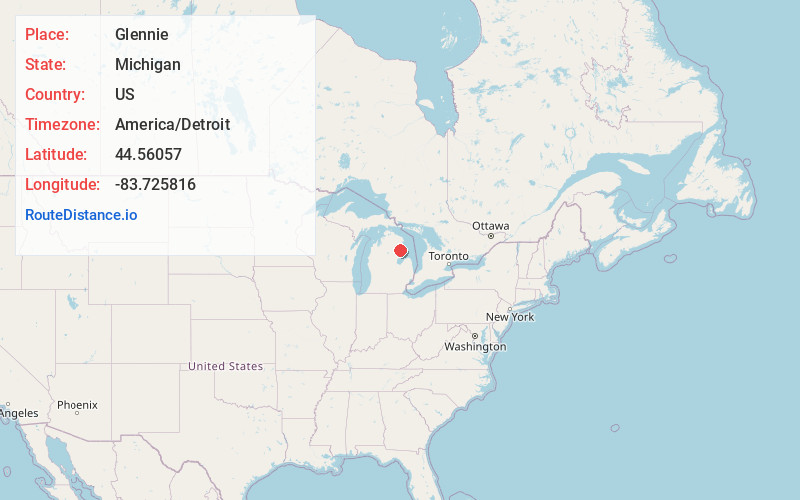 Map of Glennie