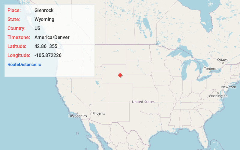 Map of Glenrock