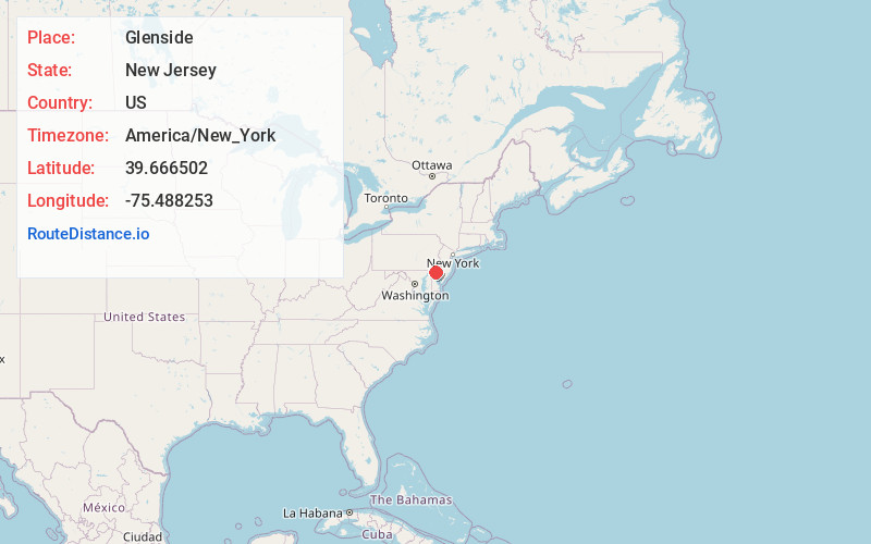 Map of Glenside
