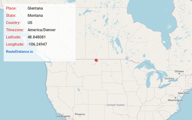 Map of Glentana