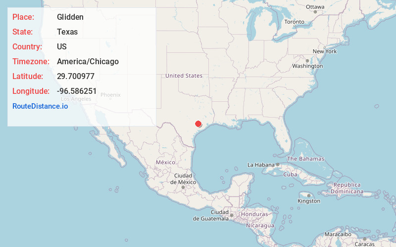 Map of Glidden