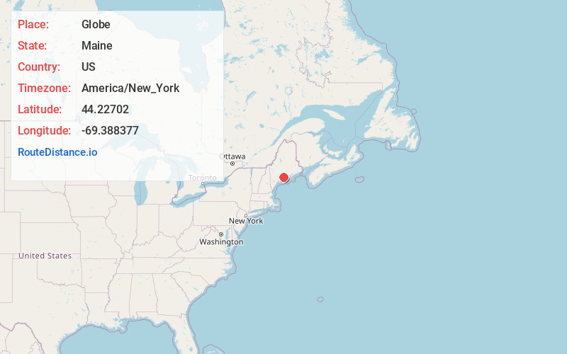 Map of Globe
