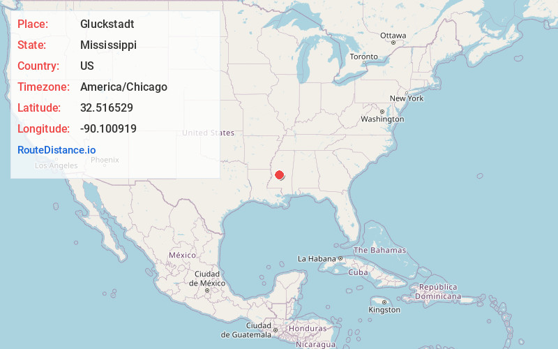 Map of Gluckstadt