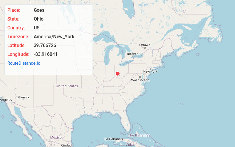 Map of Goes