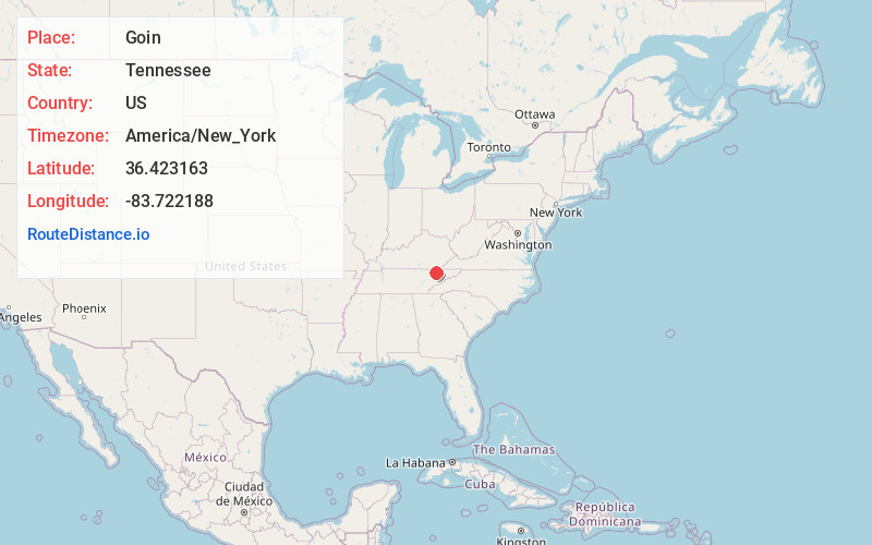 Map of Goin