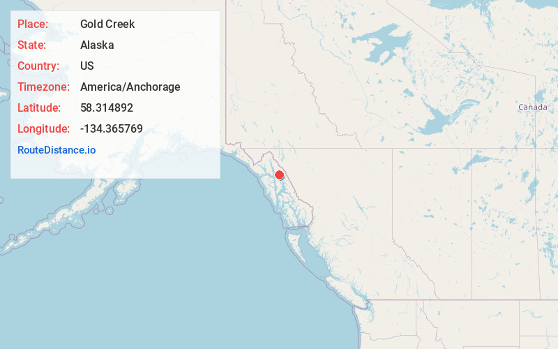 Map of Gold Creek