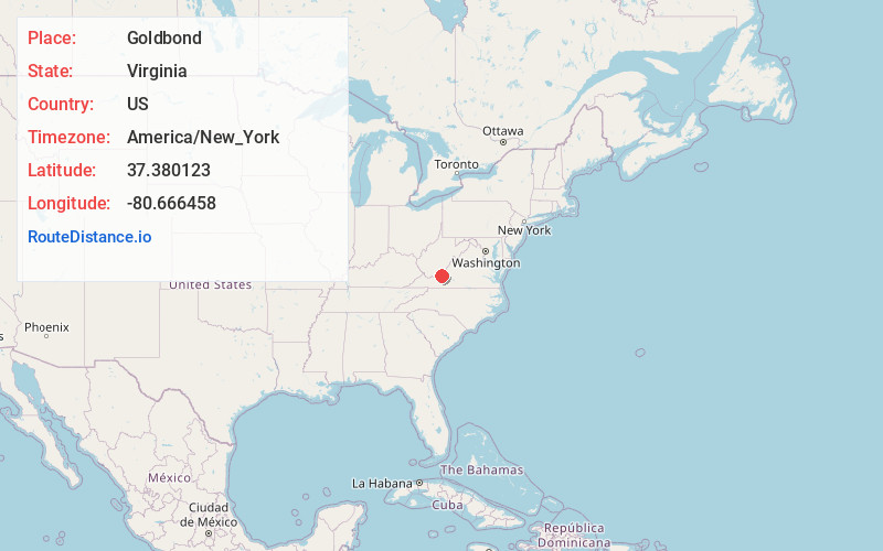 Map of Goldbond