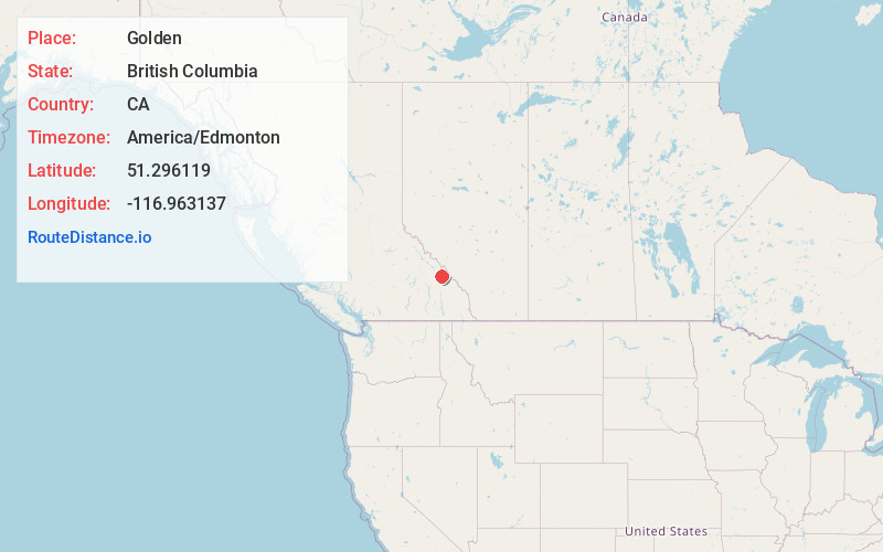 Map of Golden