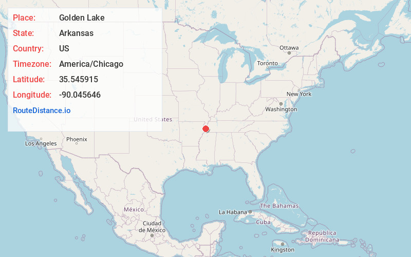 Map of Golden Lake