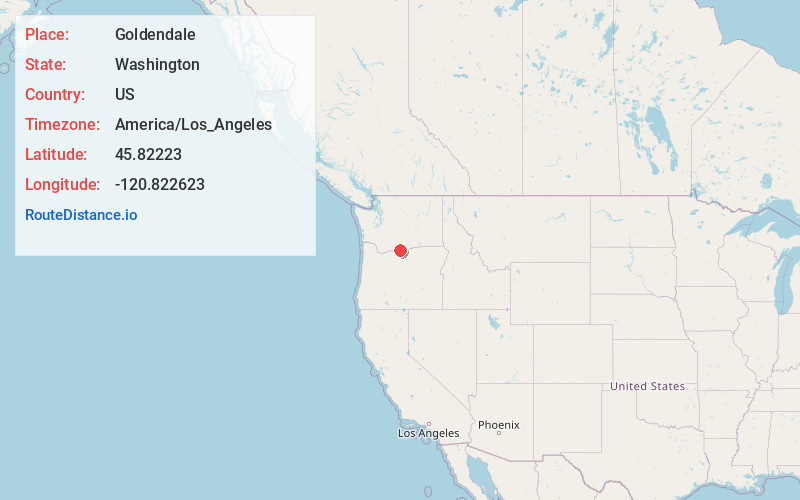 Map of Goldendale