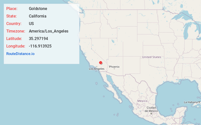 Map of Goldstone