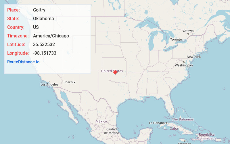 Map of Goltry