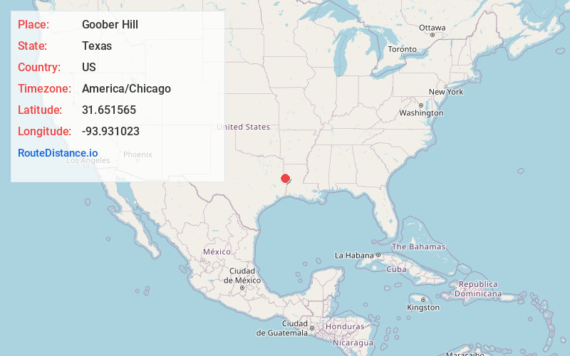 Map of Goober Hill