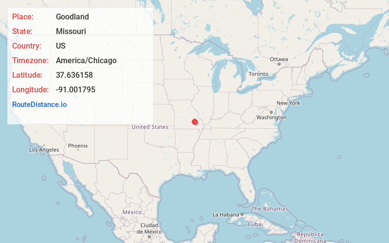 Map of Goodland