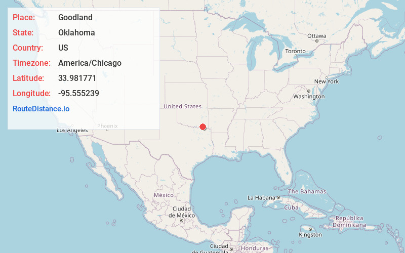 Map of Goodland