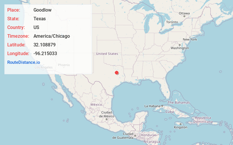 Map of Goodlow