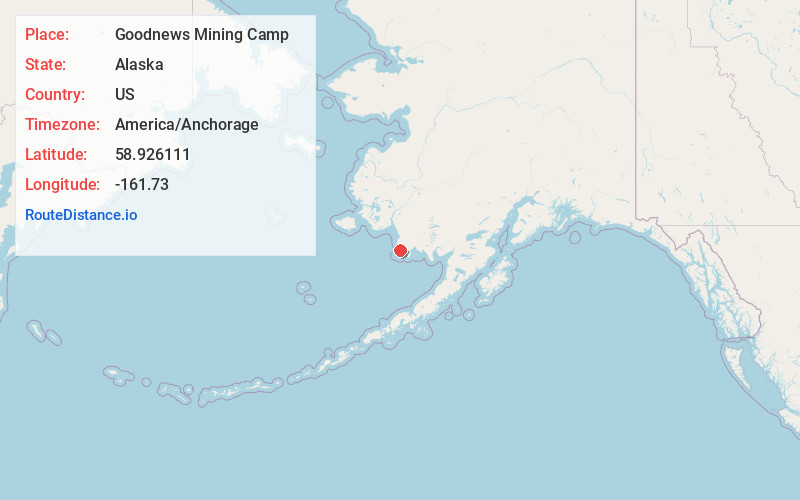 Map of Goodnews Mining Camp