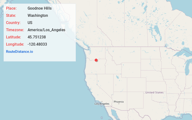 Map of Goodnoe Hills