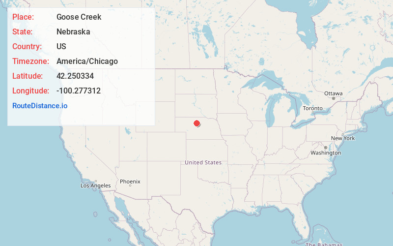 Map of Goose Creek