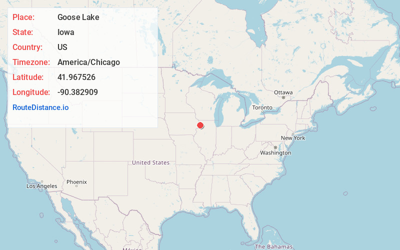 Map of Goose Lake