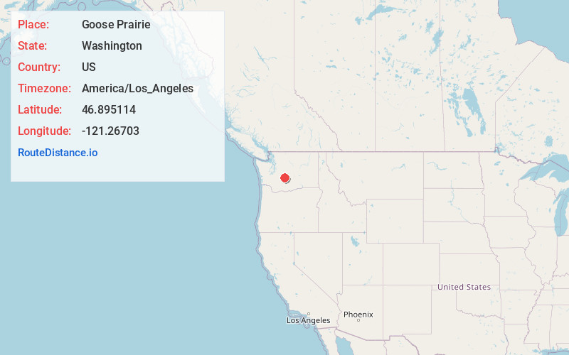 Map of Goose Prairie