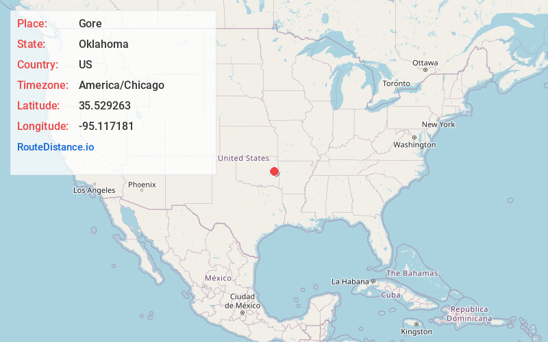 Map of Gore