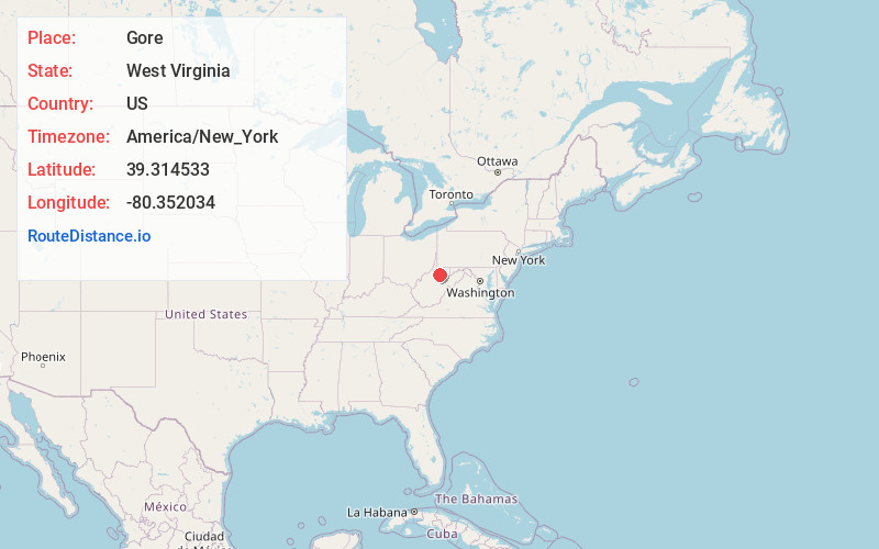 Map of Gore