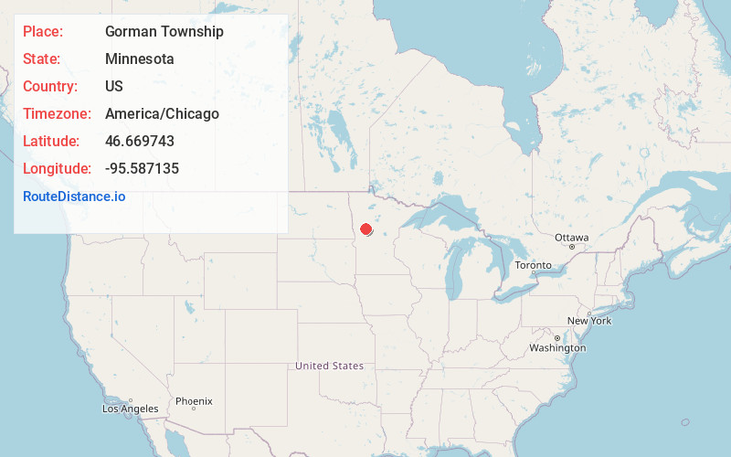 Map of Gorman Township