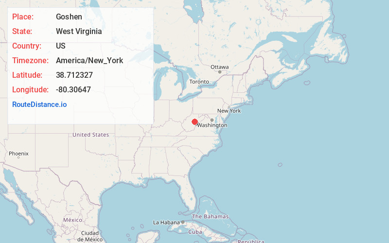 Map of Goshen