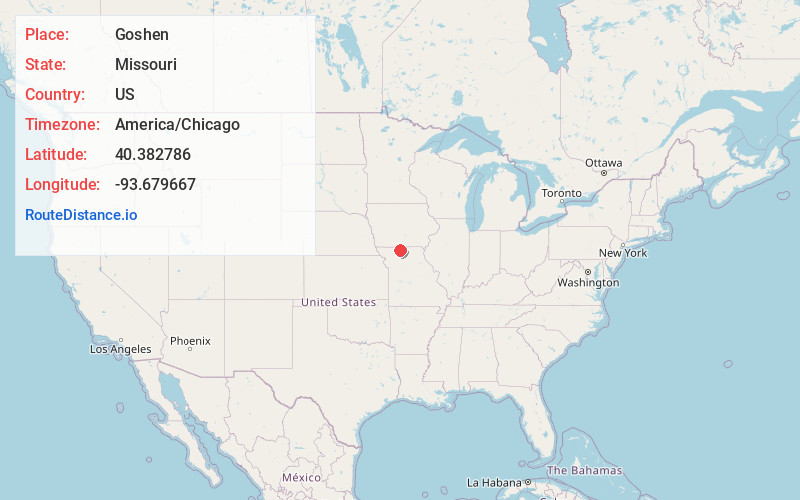 Map of Goshen